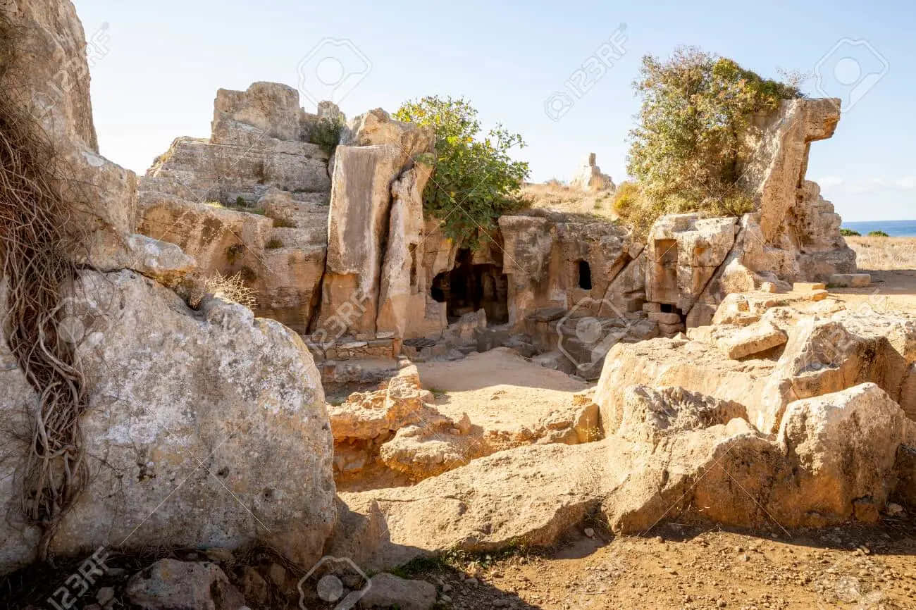 Ancient_ Tombs_of_the_ Kings_ Cyprus Wallpaper