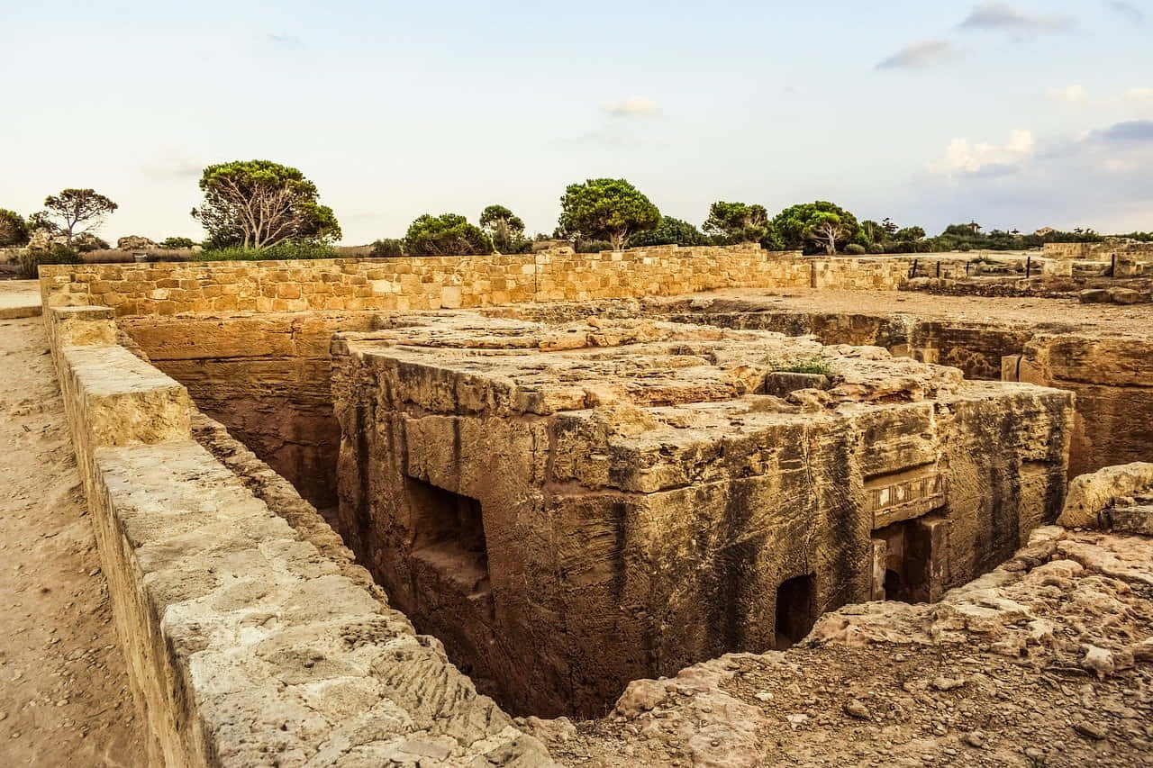 Ancient Tombsofthe Kings Cyprus Wallpaper