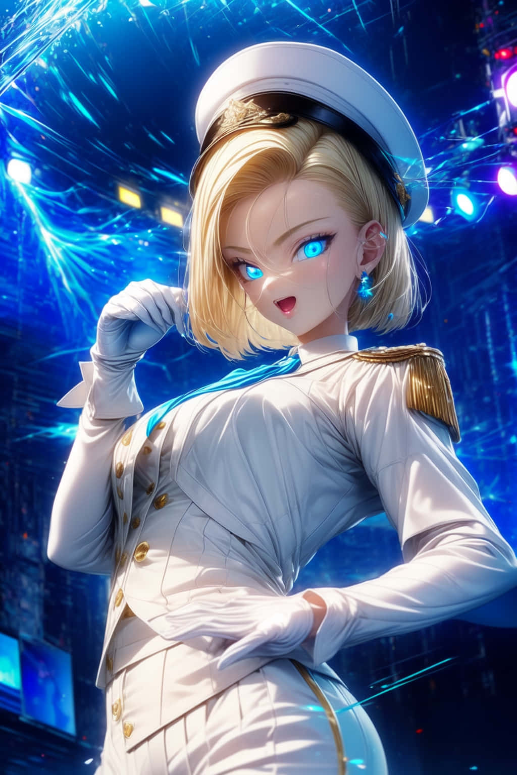 Android18 Cyber Sailor Uniform Wallpaper