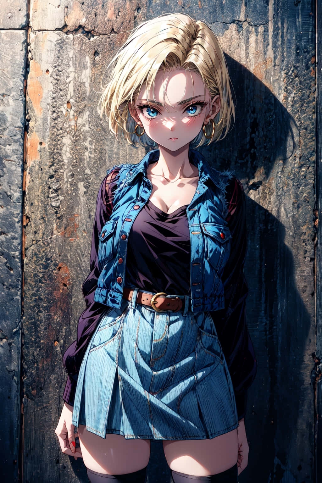 Android18 Stylish Stance Wallpaper