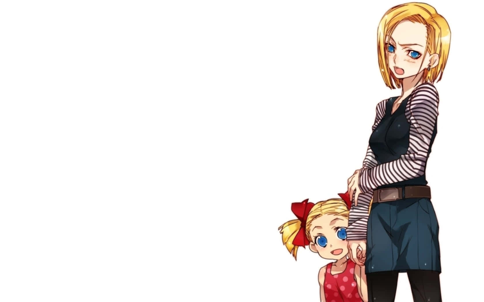 Android18and Marron Artwork Wallpaper