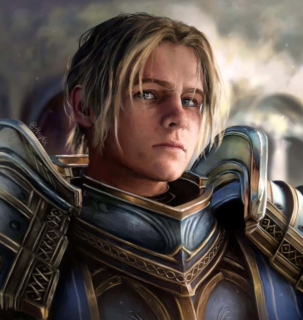 Anduin Wrynn Portrait Warcraft Wallpaper