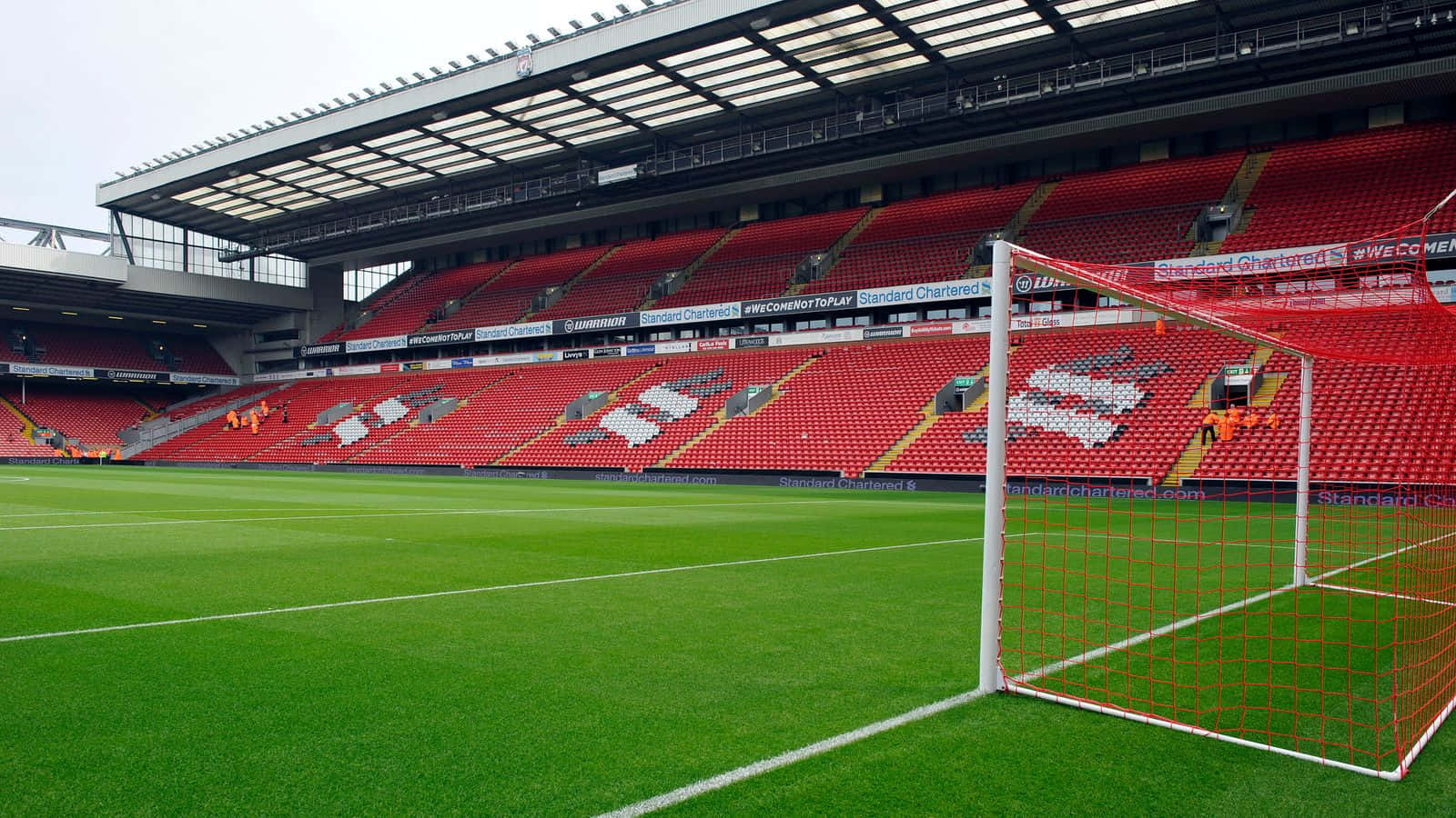 Anfield Stadium Interior View Wallpaper