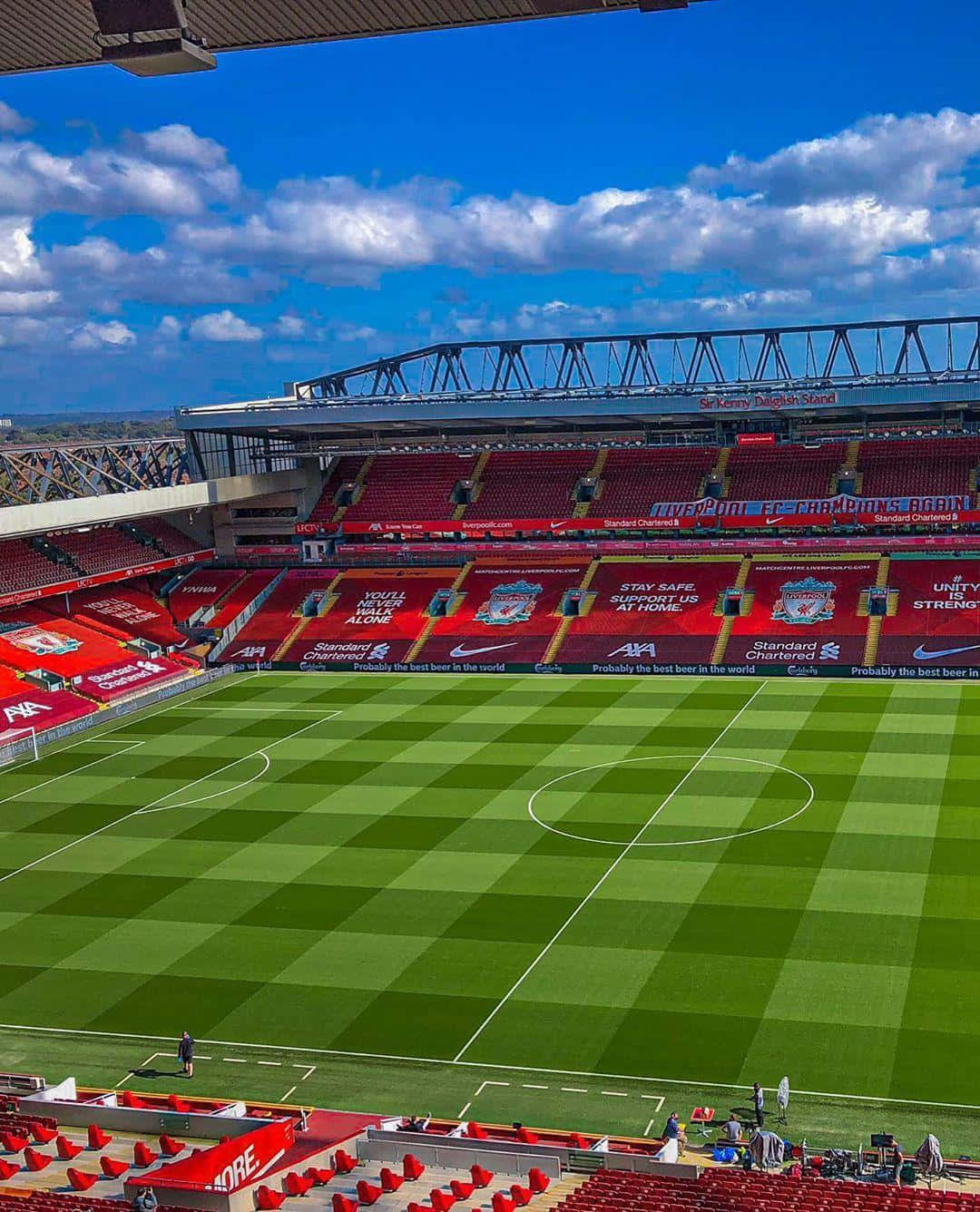 Anfield Stadium Sunny Day Wallpaper