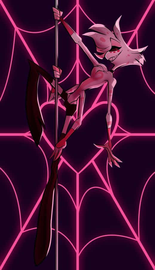 Angel Dust Pole Dance Illustration Wallpaper