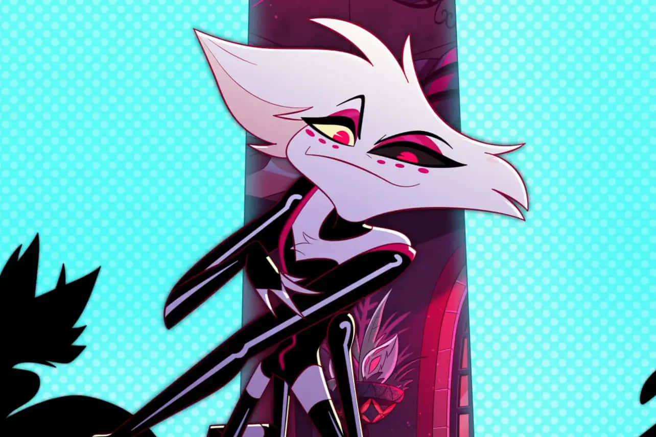 Angel Dust Smirk Hazbin Hotel Wallpaper