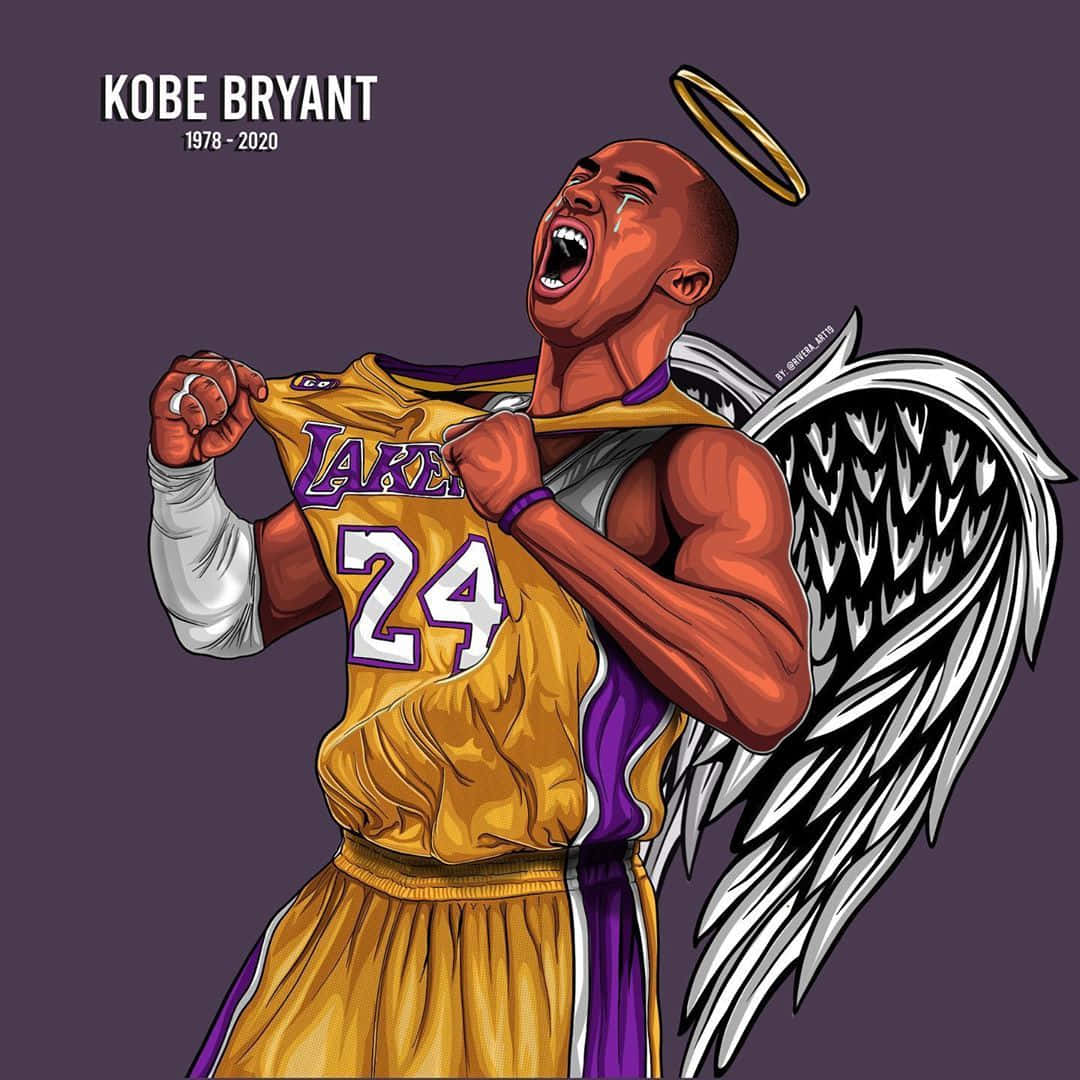 Angel Kobe Bryant Cartoon Wallpaper