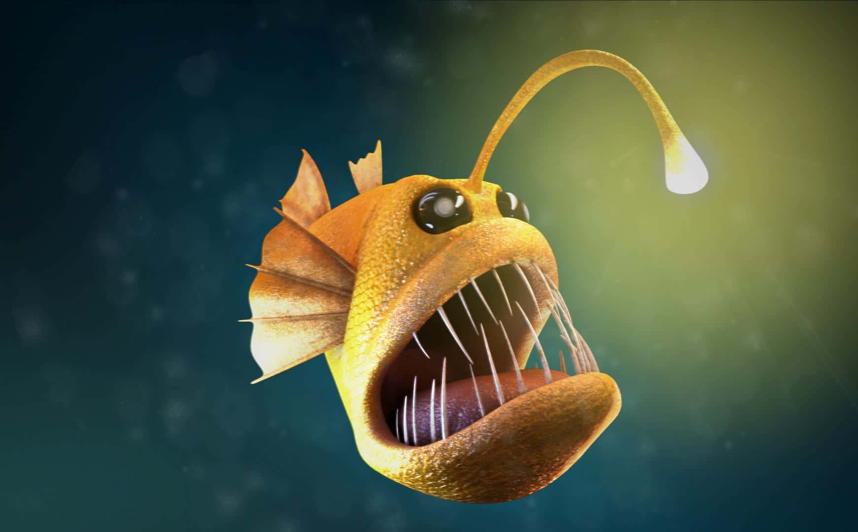 Anglerfish Illustration Deep Sea Predator.jpg Wallpaper