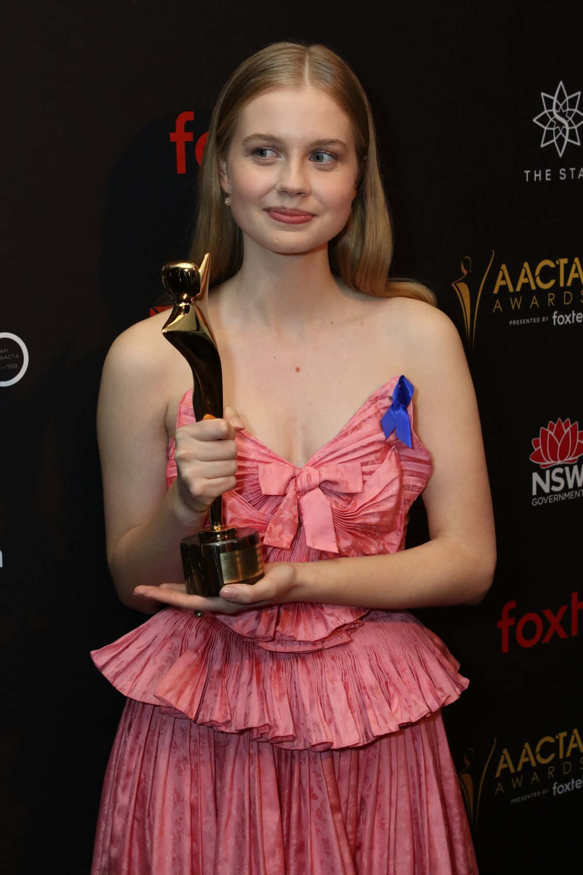 Angourie Rice Award Winner Pose Wallpaper