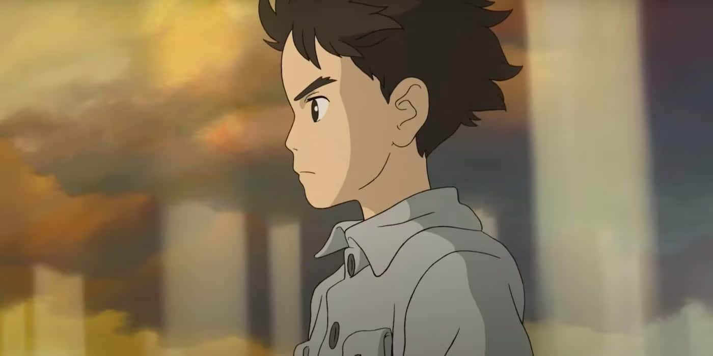 Animated Boy Sunset Contemplation.jpg Wallpaper