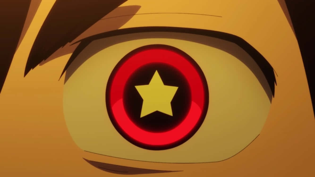 Animated Character Eyewith Star Pupil Wallpaper