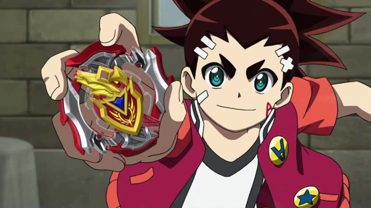 Animated Characterwith Beyblade Wallpaper