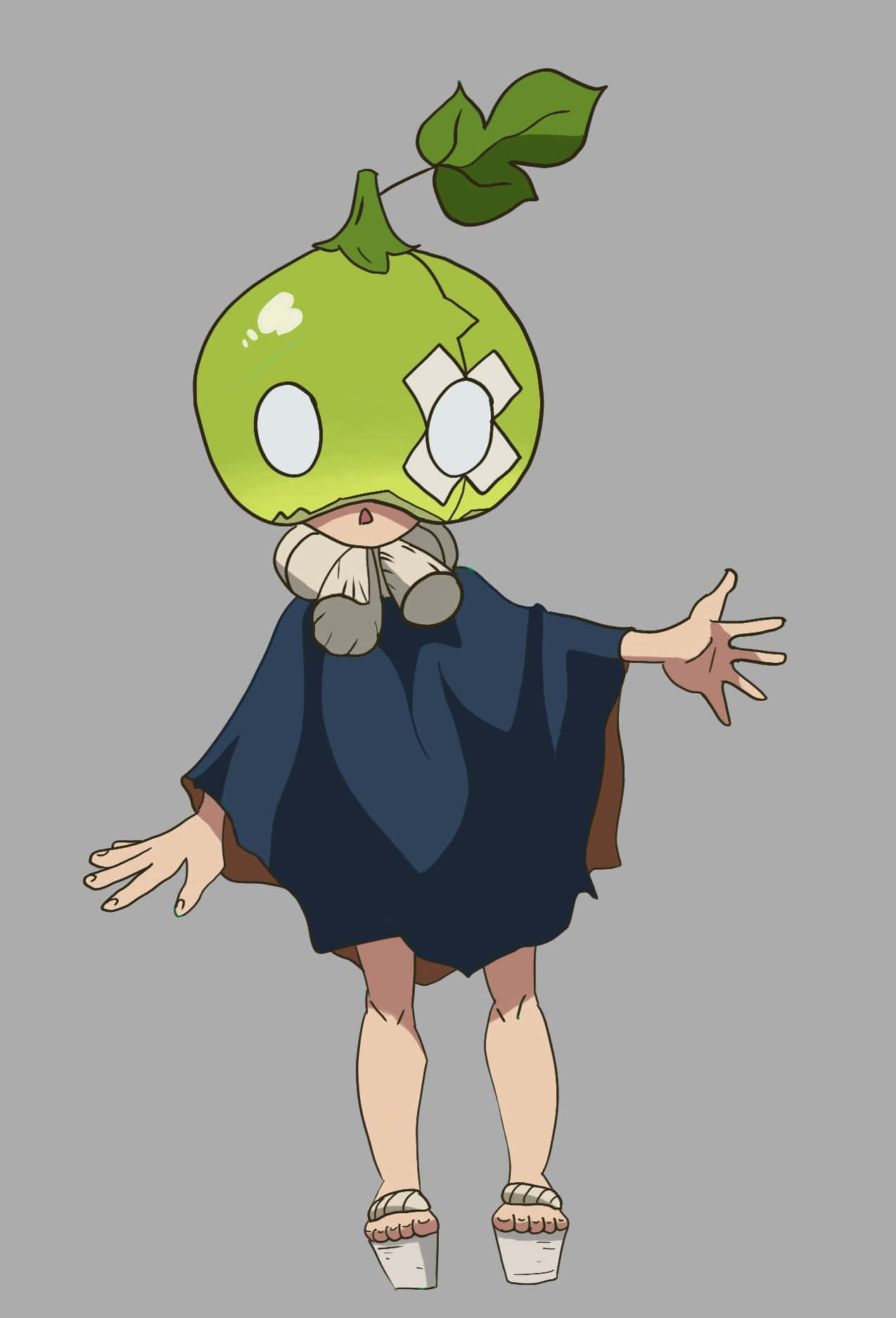 Animated Characterwith Melon Head Wallpaper