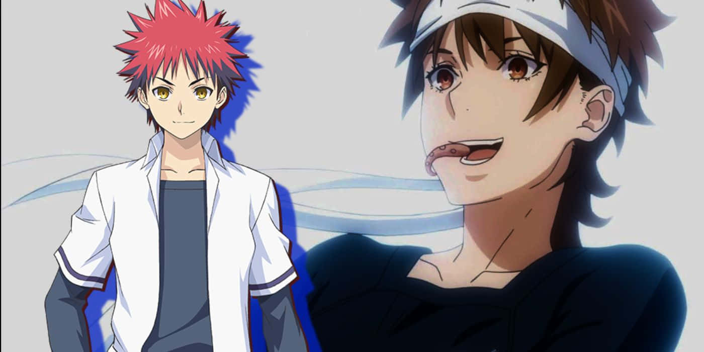 Animated Chef Duo Soma Yukihira Wallpaper