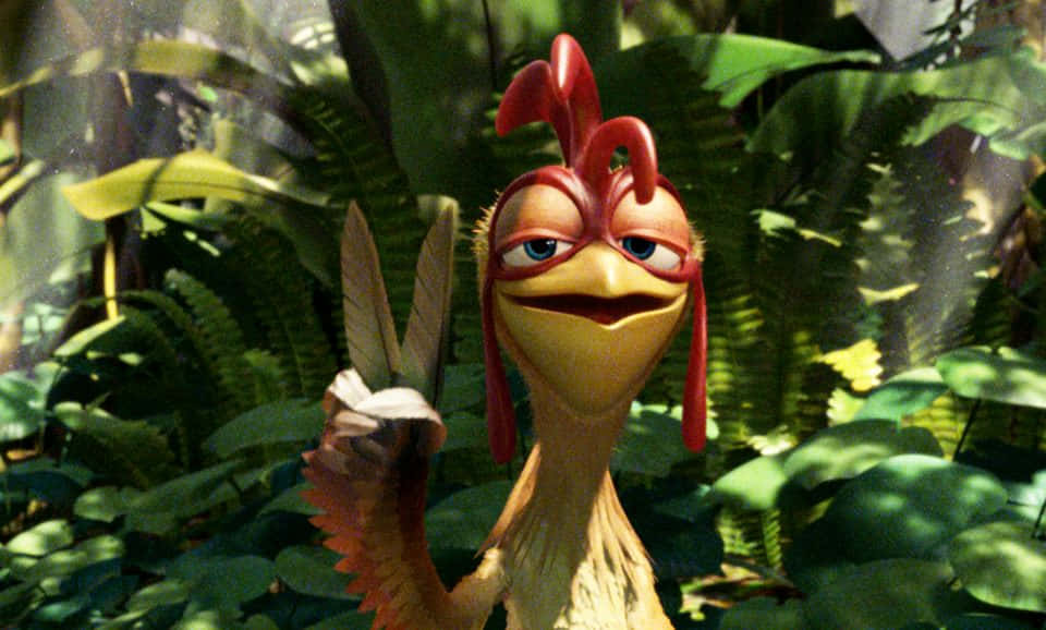 Animated Chicken Joein Jungle Wallpaper