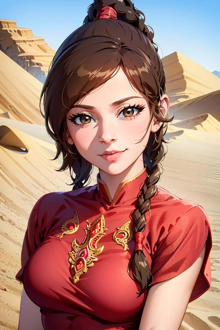 Animated Desert Beauty Wallpaper