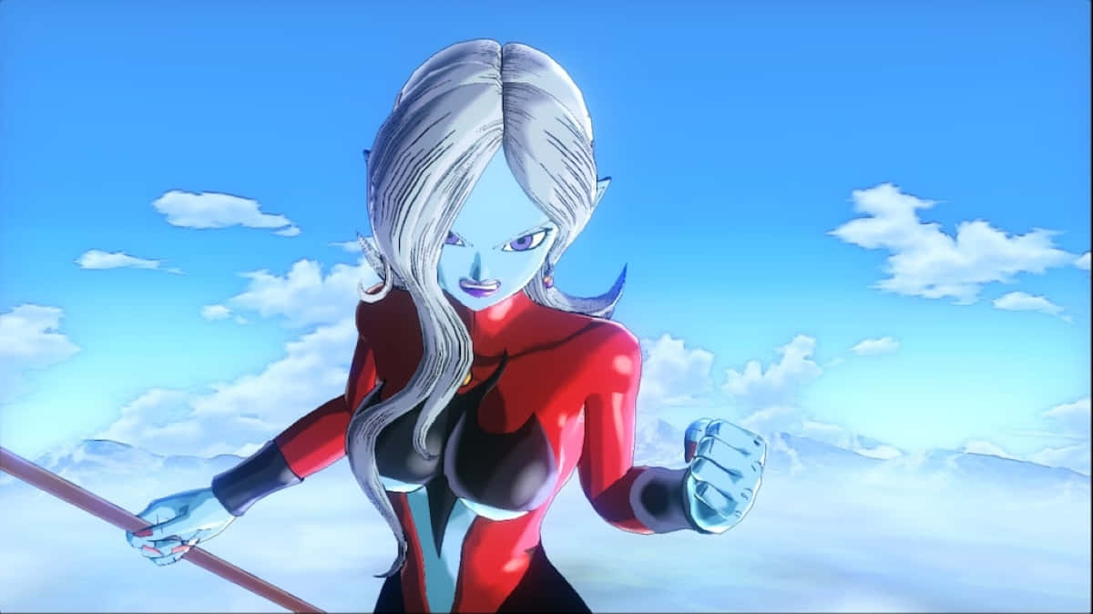 Animated Female Villain Readyfor Battle Wallpaper