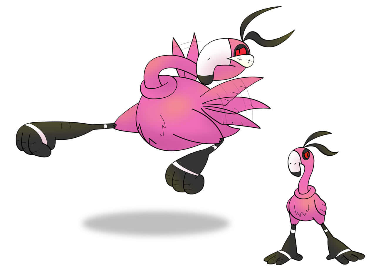 Animated Flamingo Characters Wallpaper