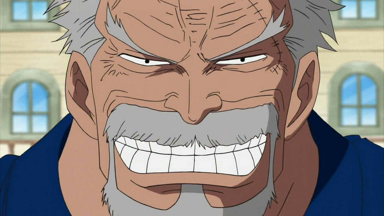 Animated Grizzled Character Smirk Wallpaper