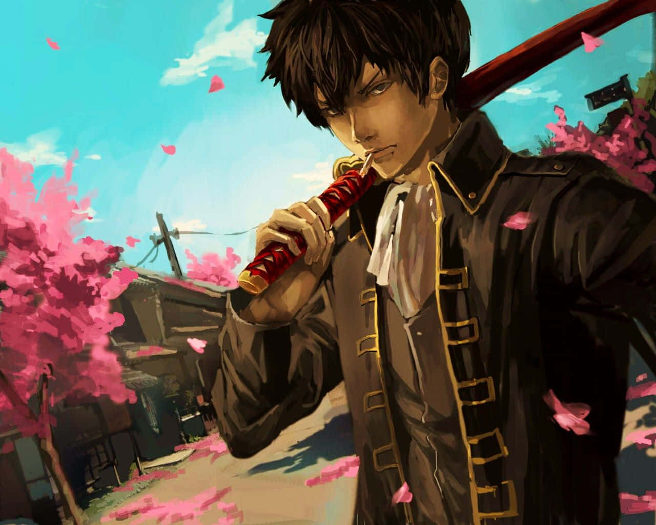 Animated Portrait Of Hijikata Toshiro, The Demon Vice-commander Wallpaper