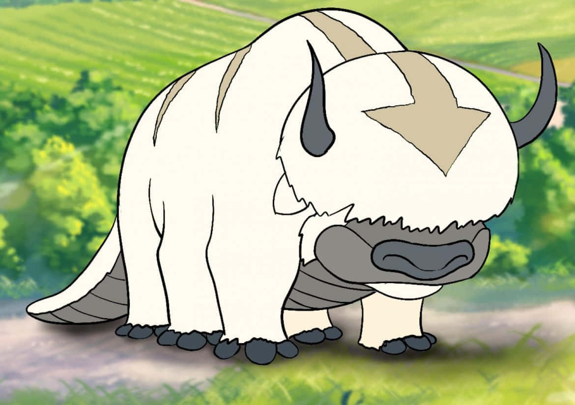 Animated Sky Bison Appa Wallpaper