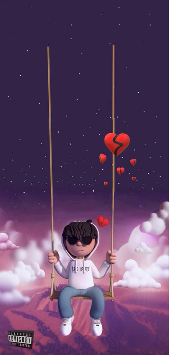 Animated Swinging Heartbreak Wallpaper