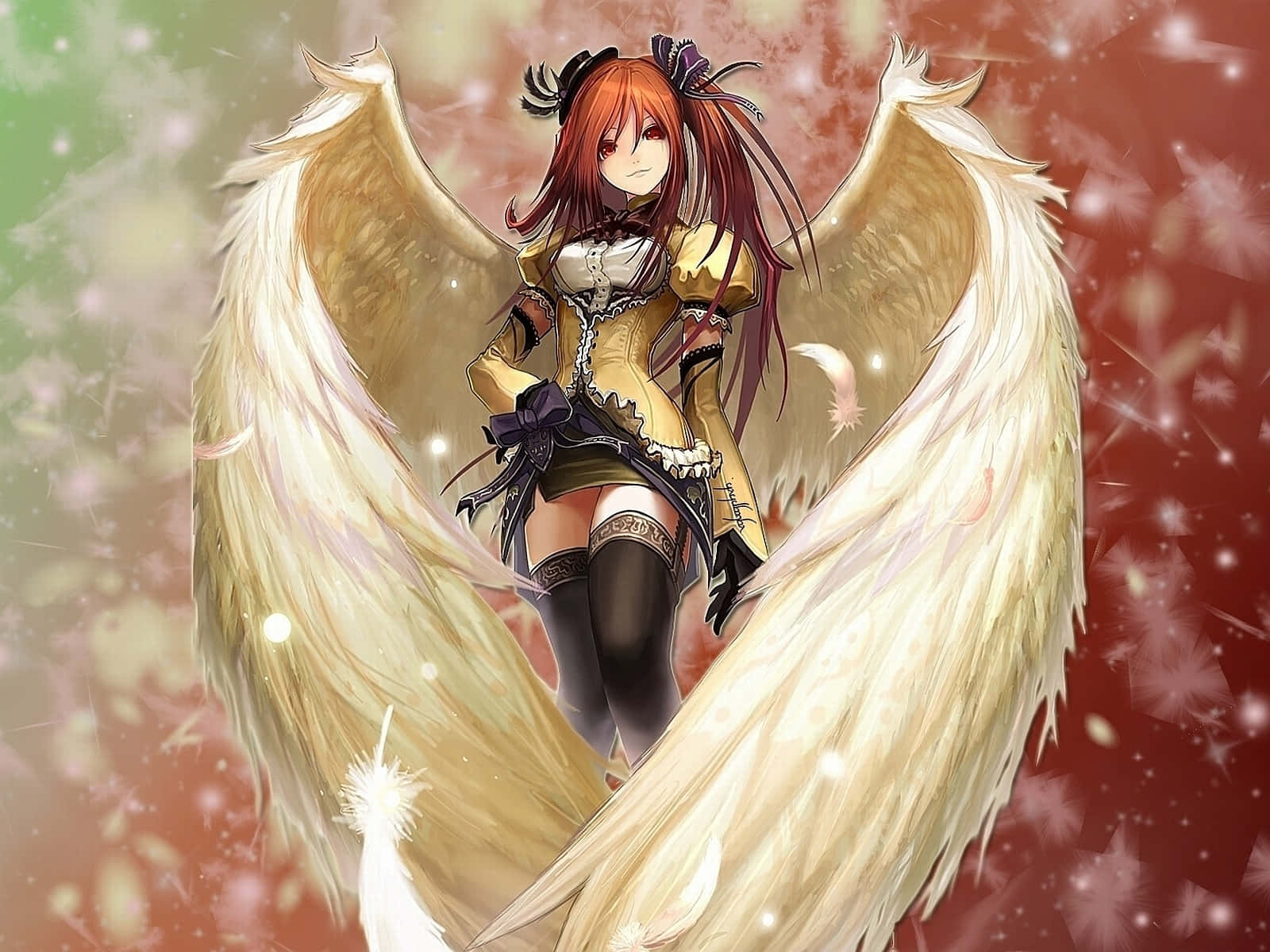 Anime Angel Warrior Artwork Wallpaper