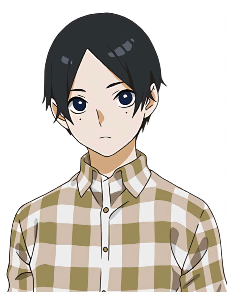 Anime Boyin Plaid Shirt Wallpaper