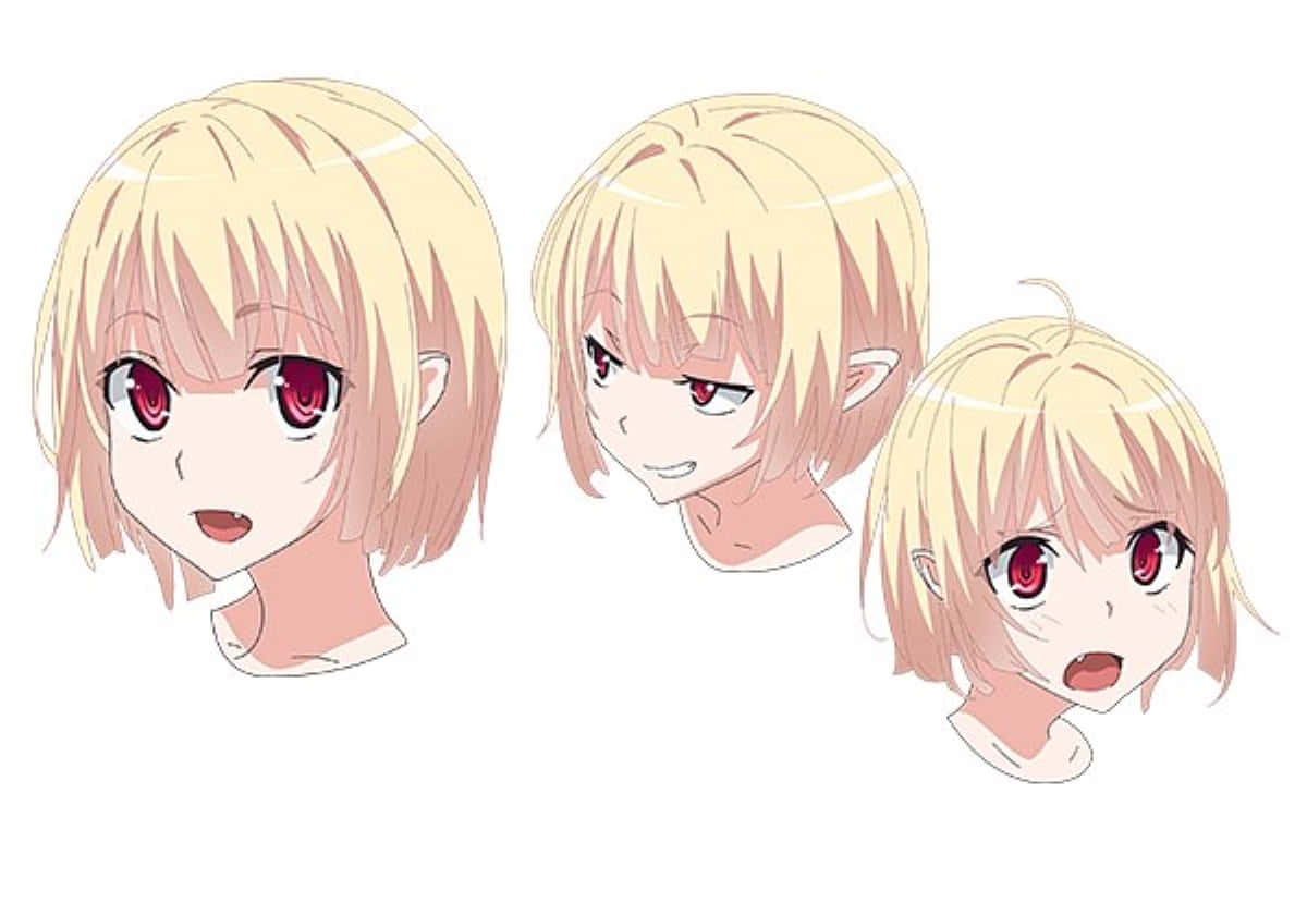 Anime Character Expression Study Wallpaper