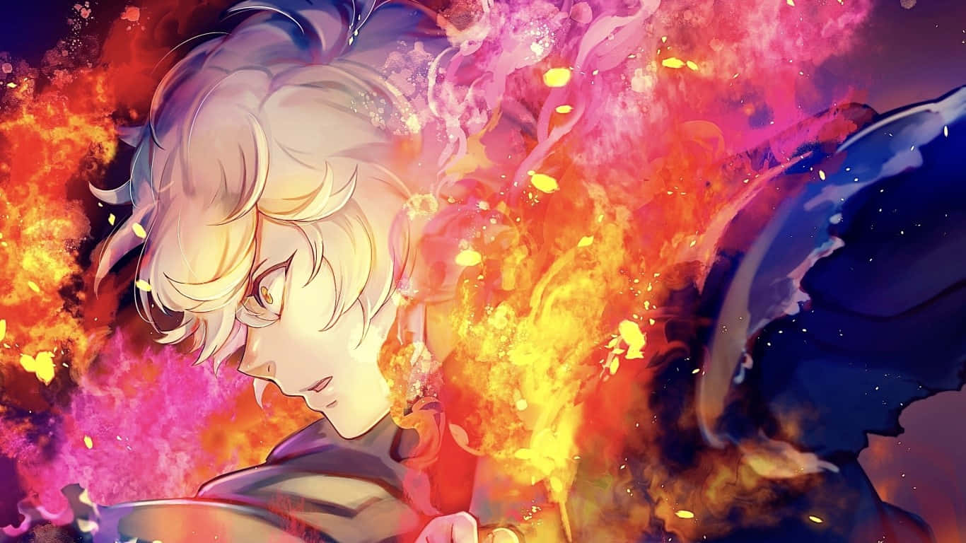 Anime Character Flamesof Resolve Wallpaper