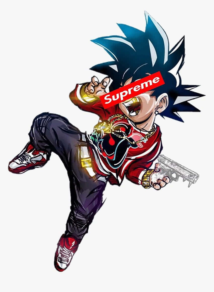 Anime Characters Look Fly In Supreme Wallpaper