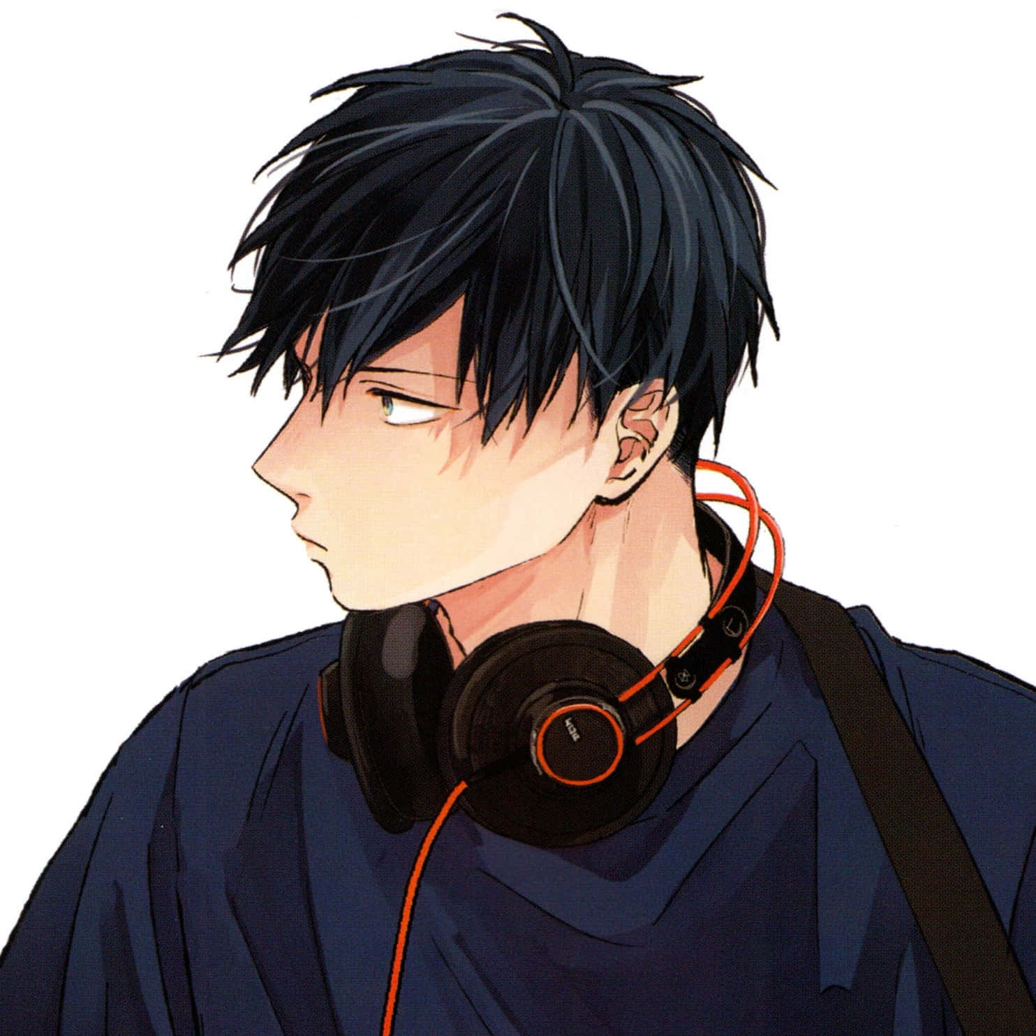 Anime Characterwith Headphones Wallpaper