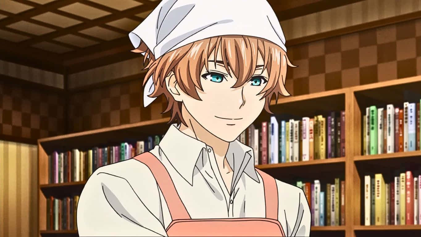 Anime Chef With Blue Eyes Wallpaper