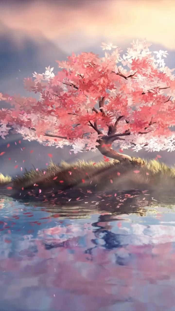 Anime Cherry Blossom Serenity Wallpaper