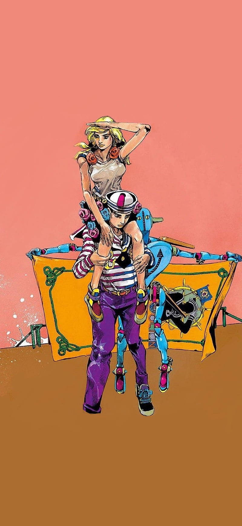 Anime Couple Jojo Iphone Wallpaper