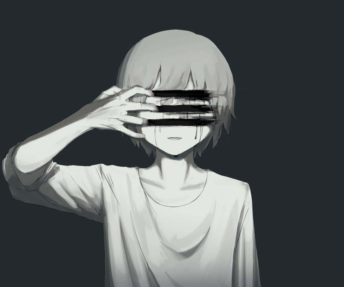 Anime Depression Artistic Interpretation Wallpaper