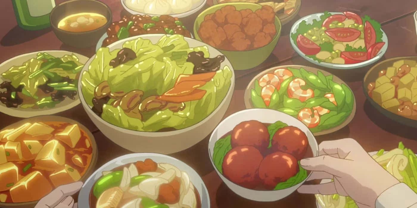 Anime Feast Spread.jpg Wallpaper