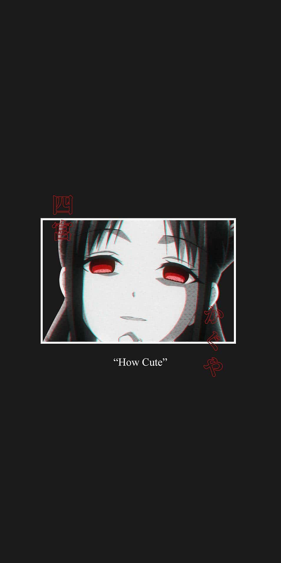 Anime Girl Red Glitch Aesthetici Phone Wallpaper Wallpaper