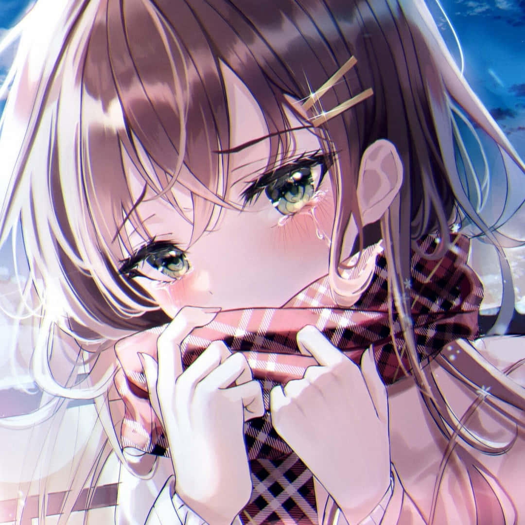 Anime Girls Pfp Crying Wallpaper