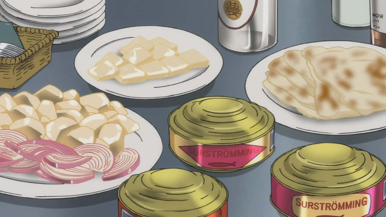 Anime Surströmming Feast Wallpaper