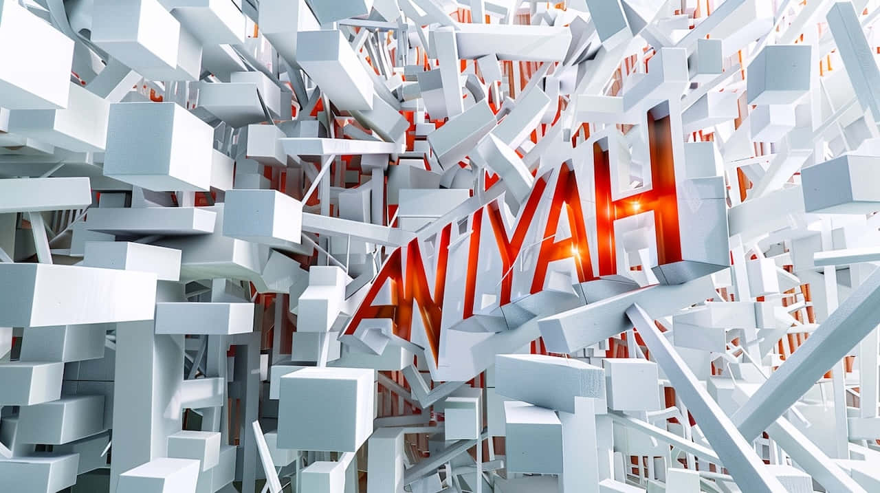 Aniyah3 D Name Art Wallpaper