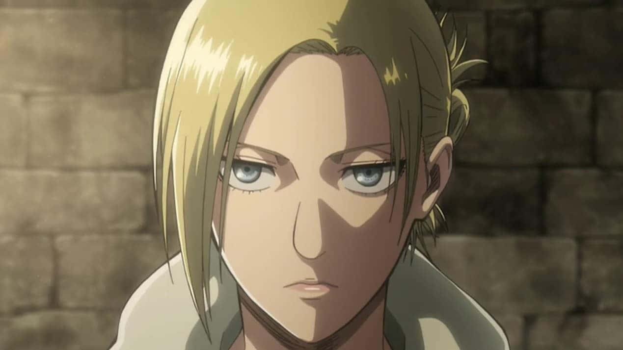 Annie Leonhart Is A Brave Fighter, Ready For Any Challenge. Wallpaper