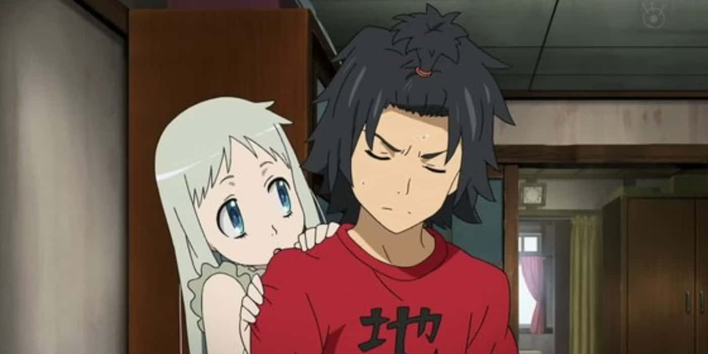 Anohana Jintaand Menma Scene Wallpaper