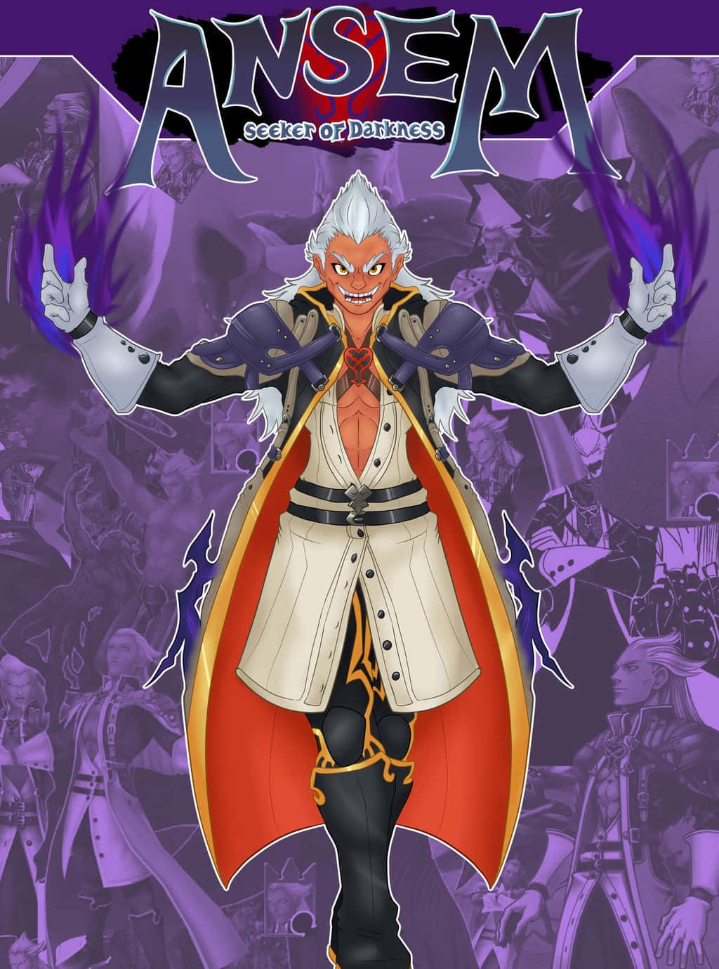 Ansem, Seeker Of Darkness Menacingly Lurks In The Shadows Wallpaper