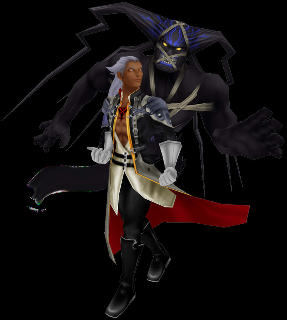 Ansem, Seeker Of Darkness, Standing In A Powerful Stance Wallpaper