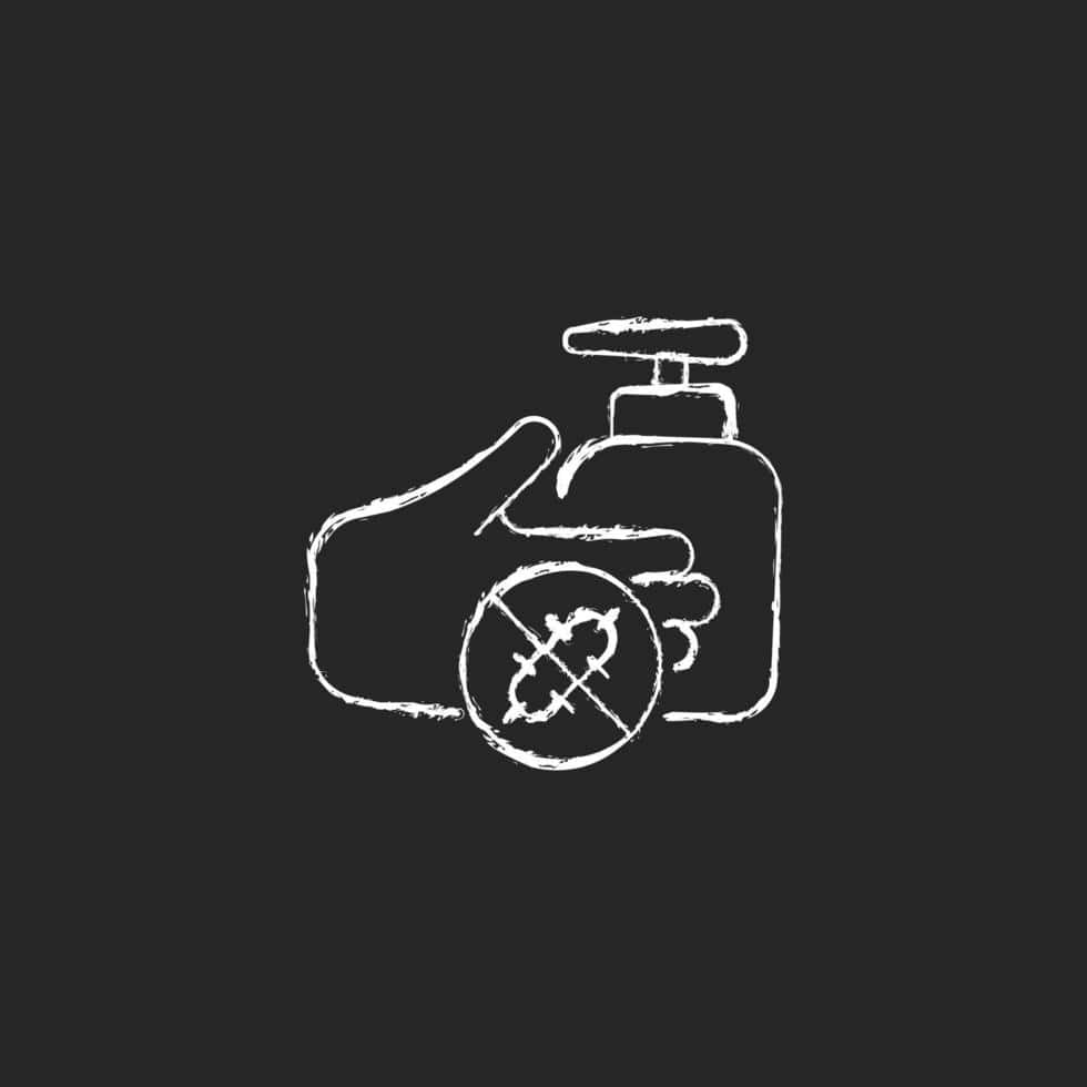 Antiseptic Hand Hygiene Icon Wallpaper