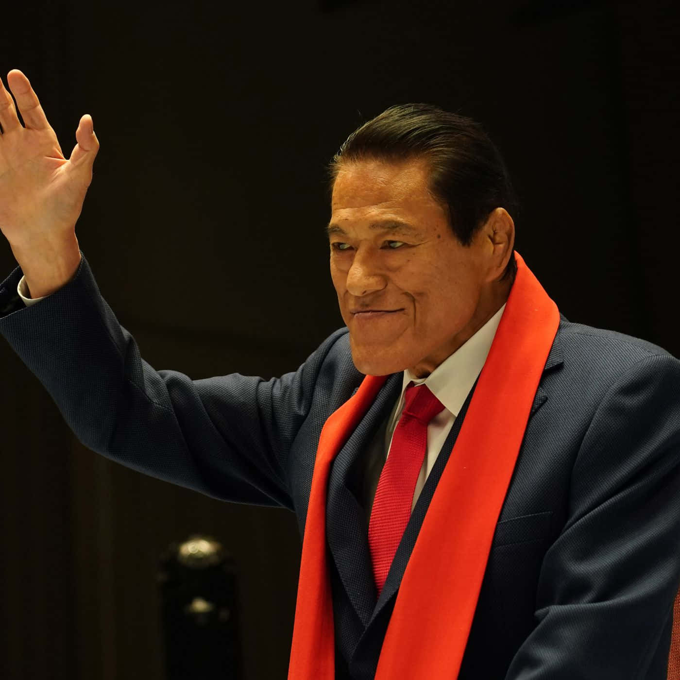 Antonio Inoki Raising Hand Wallpaper