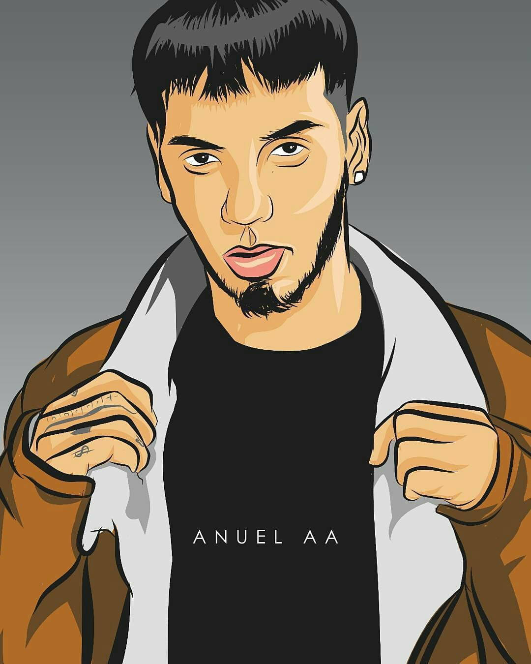 Anuel Aa Digital Fanart Wallpaper