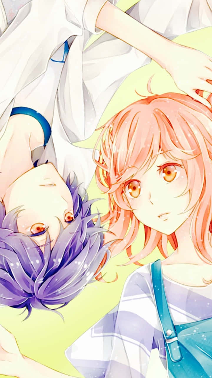 Ao Haru Ride Anime Characters Futabaand Kou Wallpaper