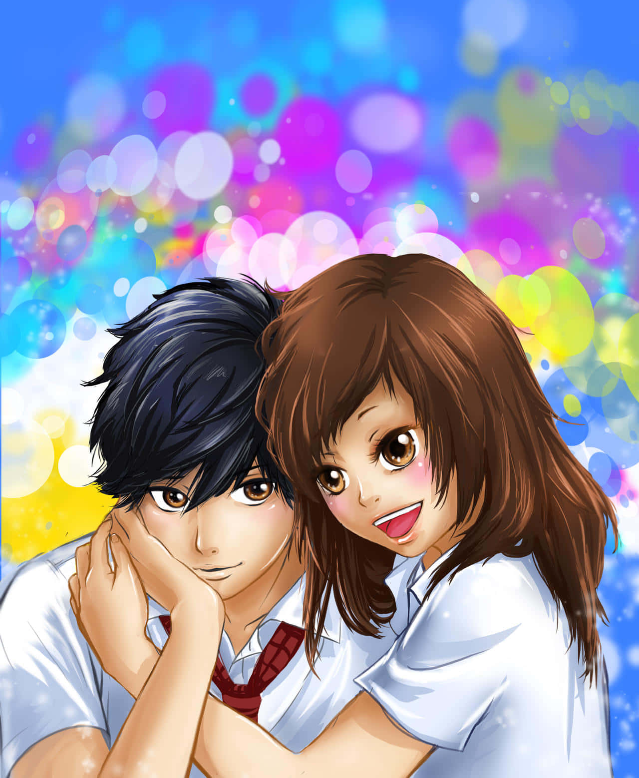 Ao Haru Ride Anime Couple Wallpaper